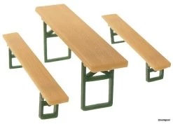 180444 Faller 40 Brauerei-Bänke Und 20 Tisc