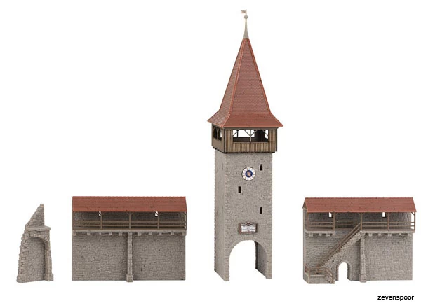 232171 Faller Altstadtturm Mit Mauer 2 232171 Faller Altstadtturm Mit Mauer - Afbeelding 2