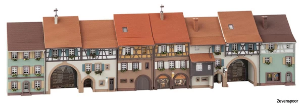 232174 Faller 6 Reliefhäuser Altstadt 2 232174 Faller 6 Reliefhäuser Altstadt - Afbeelding 2