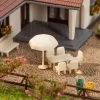 272905 Faller Tische, Stühle, Sonnenschirme