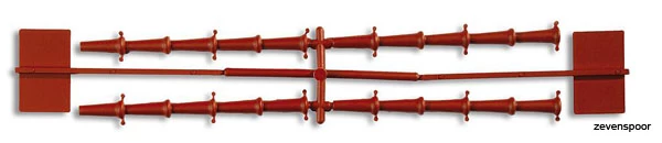 333101 Faller Pola-G Ziegeldach Und Firstziegel 3 333101 Faller Pola-G Ziegeldach Und Firstziegel - Afbeelding 3