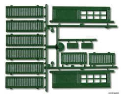333112 Faller Pola-G Fensterläden Und Türen, Grün