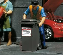 333205 Faller Pola-G 2 Mülltonnen, Grau