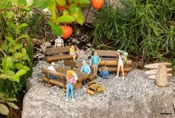 333226 Faller Pola-G Rustikale Holzbänke Und -tisc